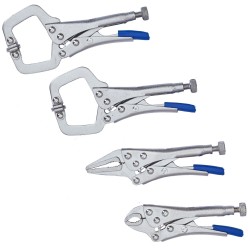 Blue Spot Tools Mini Small Mixed Locking Plier 4pc Set 06529