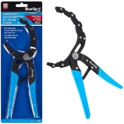 Blue Spot Tools Self Adjusting Oil Filter Pliers 60mm to 120mm Wrench 07005