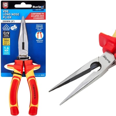 Blue Spot VDE Electrical Grade Long Nose Plier 200mm 08195