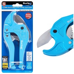Blue Spot Tools Ratchet PVC Plastic Pipe Cutter 42mm 09311 Bluespot