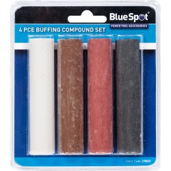 Blue Spot Tools Buffing Compound White Brown Red Black Set 19023 Bluespot