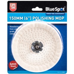 Blue Spot Tools 150mm 6 Inch Spindle Polishing Mop 19673 Bluespot