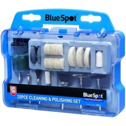 Blue Spot Tools Rotary Tool Cleaning Polishing 20pc Set 19013 Bluespot