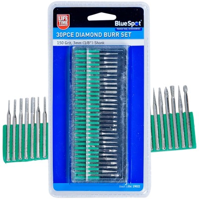 Blue Spot Tools Diamond Burr 30pc Set 19022 Bluespot