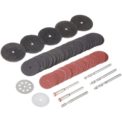 Blue Spot Tools 78PC Cutting, Drilling & Sanding Rotary Tool Accessory Set 3.17mm (1/8") Arbors 19071
