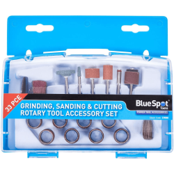 Blue Spot Tools 33PC Grinding, Sanding & Cutting Rotary Tool Accessory Set 3.17mm (1/8") Arbor 19080 Blue Spot Tools 33PC Grinding, Sanding & Cutting Rotary Tool Accessory Set 3.17mm (1/8") Arbor 19080