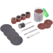 Blue Spot Tools 48 Piece Sanding, Cutting &amp; Grinding Rotary Tool Accessory Set 3.17mm (1/8") Arbor 19086