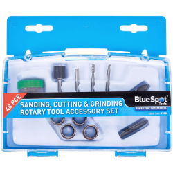 Blue Spot Tools 48 Piece Sanding, Cutting & Grinding Rotary Tool Accessory Set 3.17mm (1/8") Arbor 19086 Blue Spot Tools 48 Piece Sanding, Cutting & Grinding Rotary Tool Accessory Set 3.17mm (1/8") Arbor 19086