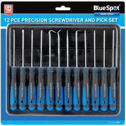 Blue Spot Tools Precision Mini Screwdriver and Pick 12pc Set 07917 Bluespot