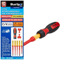 Blue Spot Tools VDE Interchangeable Screwdriver 8pc Set 12061