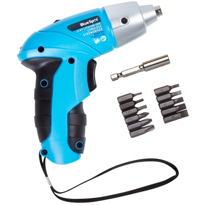 Blue Spot Tools Cordless Screwdriver 3.6V Lithium-ion With Bits 12066 Bluespot