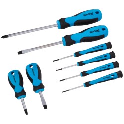 Blue Spot Tools Soft Grip PZ PH SL Screwdriver 8pc Mixed Set 12072