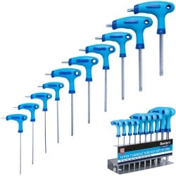 Blue Spot Tools T Handle Torx Key 10 Piece Set On Rack 12184 Bluespot