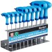 Blue Spot Tools Metric T Handle Hex Key Screwdriver 10pc Set on Storage Rack 12185