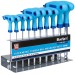 Blue Spot Tools Metric T Handle Ball End Hex Key 10pc Set on Rack 12186