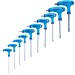 Blue Spot Tools Metric T Handle Ball End Hex Key 10pc Set on Rack 12186