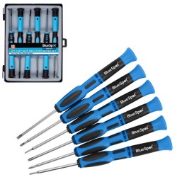 Blue Spot Small Precision Screwdriver Slotted and Phillips Set 12621