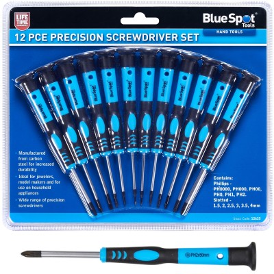 Blue Spot Tools Precision Screwdriver 12 Piece Set 12625 Bluespot