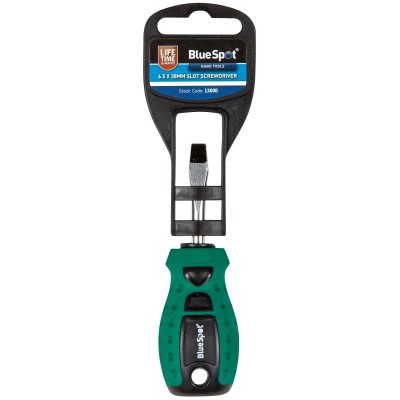 Blue Spot Tools Slotted Stubby Screwdriver 6.5mm 38mm 13000 Bluespot
