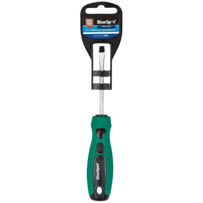Blue Spot Tools Slotted Screwdriver 5.5 x 75mm 13004 Bluespot