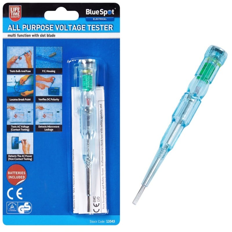 Blue Spot Tools All Purpose Voltage Tester 13543 Bluespot Sealants and
