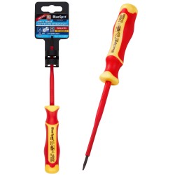 Blue Spot Tools Slotted 3mm x 100mm VDE Electrical Screwdriver 13550 Bluespot