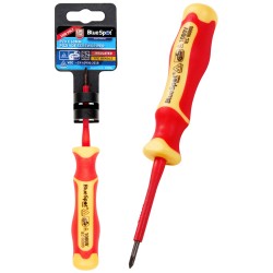 Blue Spot Tools POZI PZ0 x 60mm VDE Electrical Screwdriver 13556 Bluespot
