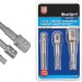 Blue Spot Tools 1/4" Hex to 1/4" 3/8" 1/2" Socket Adaptor 3pc Set 14108 Bluespot