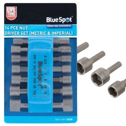 Blue Spot Tools Nut Driver Set Metric and Imperial 14109 Bluespot