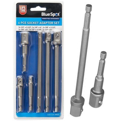 Blue Spot Tools Socket Adaptor 6 Piece Mixed Set 14111 Bluespot