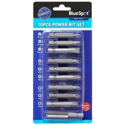 Blue Spot Tools Screwdriver Phillips Slotted Pozi Power Bit 10pc Set 14120