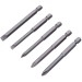 Blue Spot Screwdriver PH1 PH2 PZ2 Slotted Long Bits 75mm 14123 Bluespot