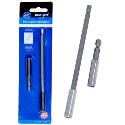 Blue Spot Tools Magnetic Bit Holder 60mm 150mm 2pc Set 14135 Bluespot
