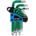 Blue Spot Tools Short Arm Tamper Torx Key 9 Piece Set 15315 Bluespot