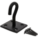 Blue Spot Tools Ironmongery 50mm x 50mm Black Powder Coated Wall Anchor Plate Hook 78067