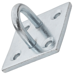 Blue Spot Tools Ironmongery 50mm x 50mm Zinc Plated Wall Anchor Plate Staple 78072
