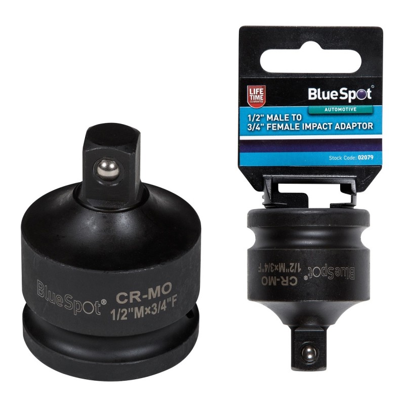 BlueSpot Impact Adaptor Socket Reducer 3/4" Drive Female to 1" Drive Male 