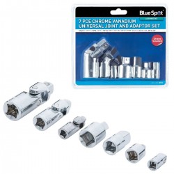 Blue Spot Tools Socket Size Converter Adapter and Universal Joint Set 02076