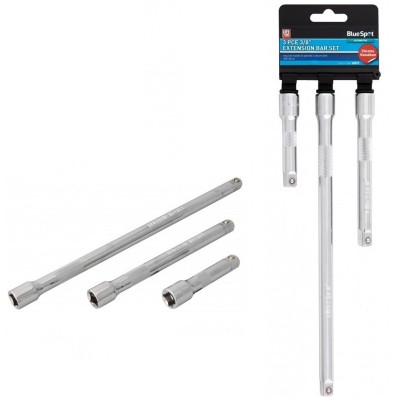 Blue Spot Tools Socket 3/8 inch Socket Extension Bar 3 Piece Set 02072 3/8"