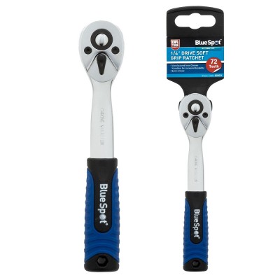 Blue Spot Tools 1/4 inch Soft Grip Socket Ratchet 02010 1/4"