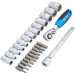 Blue Spot Tools 25PC 1/4" Quick Release Ratchet, Socket and Bit Set (4-13mm) (T10-T40) 01493