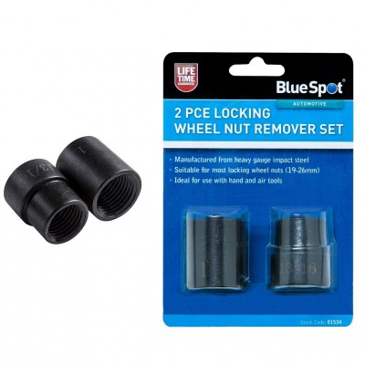 Blue Spot Tools 1/2 inch Car Locking Wheel Damaged Nut Remover Socket Set 01534