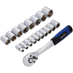 Blue Spot Tools 19 Piece 3/8" Drive Metric Socket Set (6-24mm) 01497