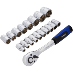 Blue Spot Tools 19 Piece 1/2" Drive Metric Socket Set (8-32mm) 01499