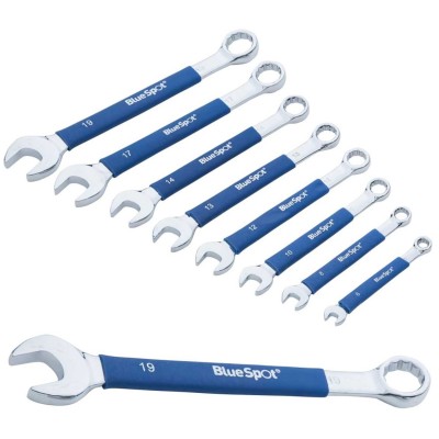 Blue Spot Tools Metric Warm Easy Soft Grip Mechanics Spanner Set 04109