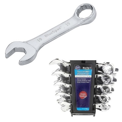 Blue Spot Tools Stubby Mechanics Spanner 10pc Set 04110