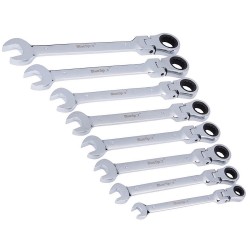 Blue Spot Tools Hinged Flexible Head Ratchet Spanner Set 04300