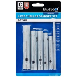 Blue Spot Tools Tubular Box Spanner 6pc Set 04301 Bluespot