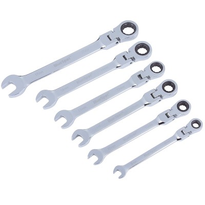 Blue Spot Tools Flexible Head Hinged Ratchet Spanners 6 Piece Set 04312