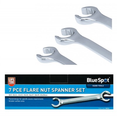 Blue Spot Tools Flare Nut Compression and Hydraulic Line Spanner Set 04313